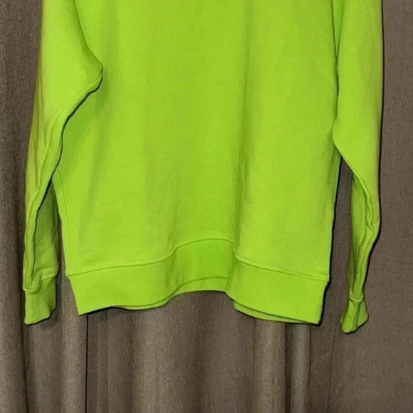ACNE STUDIOS Auth LUX Nash Face Paint Neon Green Pullover Sweatshirt LS XS - Picture 4 of 11